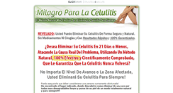 Desktop Screenshot of milagroparalacelulitis.com