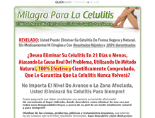 Tablet Screenshot of milagroparalacelulitis.com